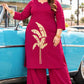 Plus Size Rayon Plazzo co ord Set