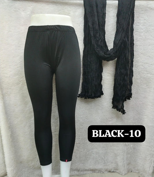 Shimmer Angle Lenth and Dupatta - Black
