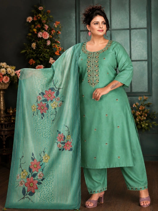 Plus Size Rangoli Sequence Work