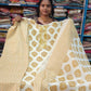 Plus Size Cotton Side Open 3pcs Set