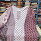 Plus Size Cotton Side Open 3pcs Set
