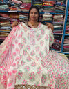 Plus Size Cotton Side Open 3pcs Set