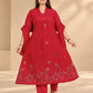 Plus size High neck Emporidary 3pcs Set