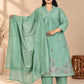 Plus size High neck Emporidary 3pcs Set