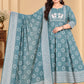 Plus Size Elephant Emporidary Umbrella With Dupatta