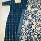 Silk Check Kurti Kalamkari Dupatta