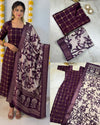 Silk Check Kurti Kalamkari Dupatta