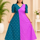 Raw Silk Aline Scalap Design