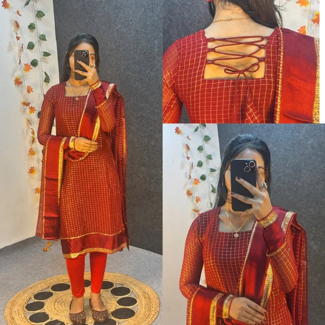 Viscose Georgette Top with Dupatta