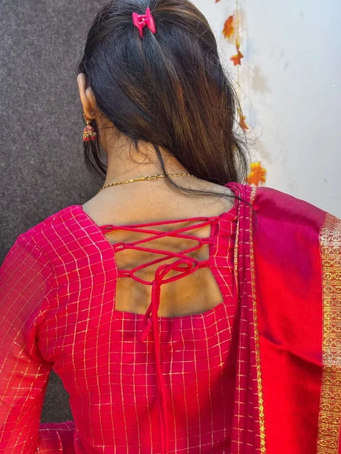 Viscose Georgette Top with Dupatta