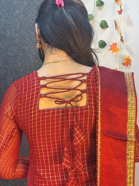 Viscose Georgette Top with Dupatta
