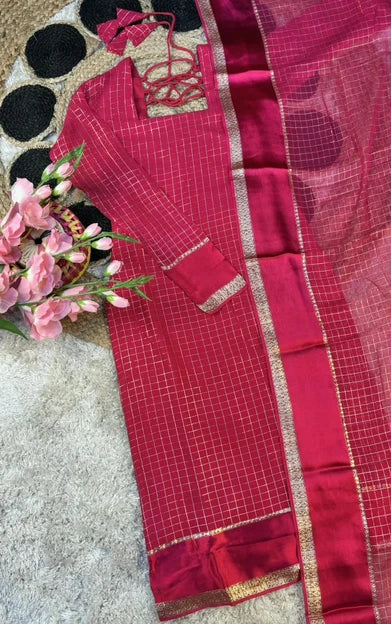 Viscose Georgette Top with Dupatta