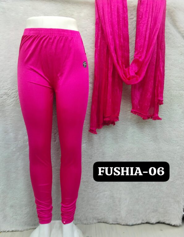 Plus Size Shimmer Full Length Leggings and Dupatta