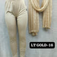 Plus Size Shimmer Full Length Leggings and Dupatta