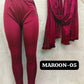 Plus Size Shimmer Full Length Leggings and Dupatta