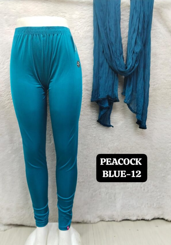 Plus Size Shimmer Full Length Leggings and Dupatta