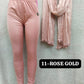 Plus Size Shimmer Full Length Leggings and Dupatta