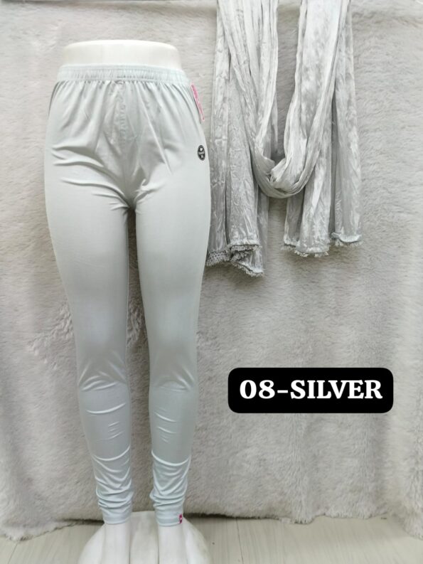 Plus Size Shimmer Full Length Leggings and Dupatta