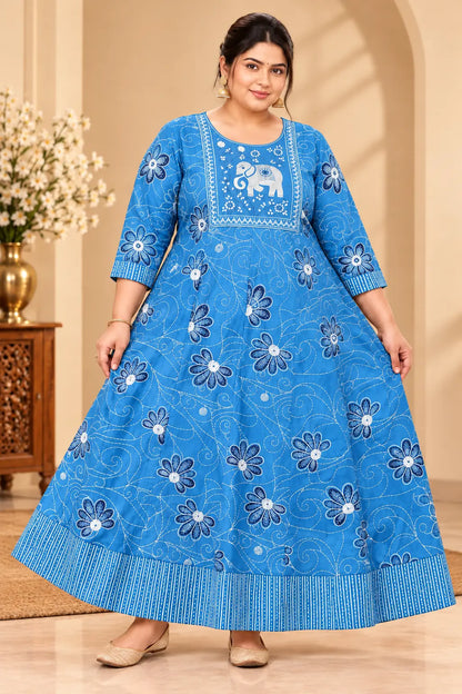 Plus Size Elegant Patch Umberlla