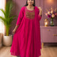 Small Size Aari Work Anarkali Top with Dupatta