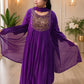 Small Size Aari Work Anarkali Top with Dupatta