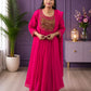 Small Size Aari Work Anarkali Top with Dupatta