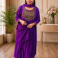 Small Size Aari Work Anarkali Top with Dupatta