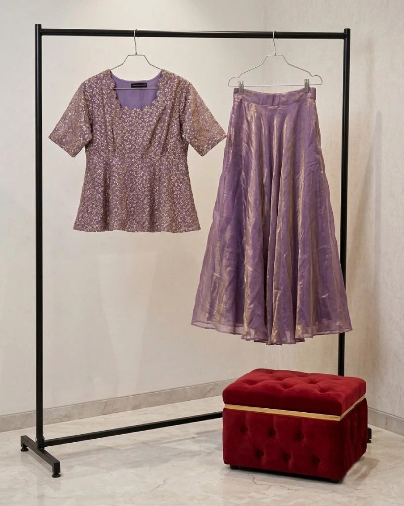 Space Silk Skirt Top Emporidary