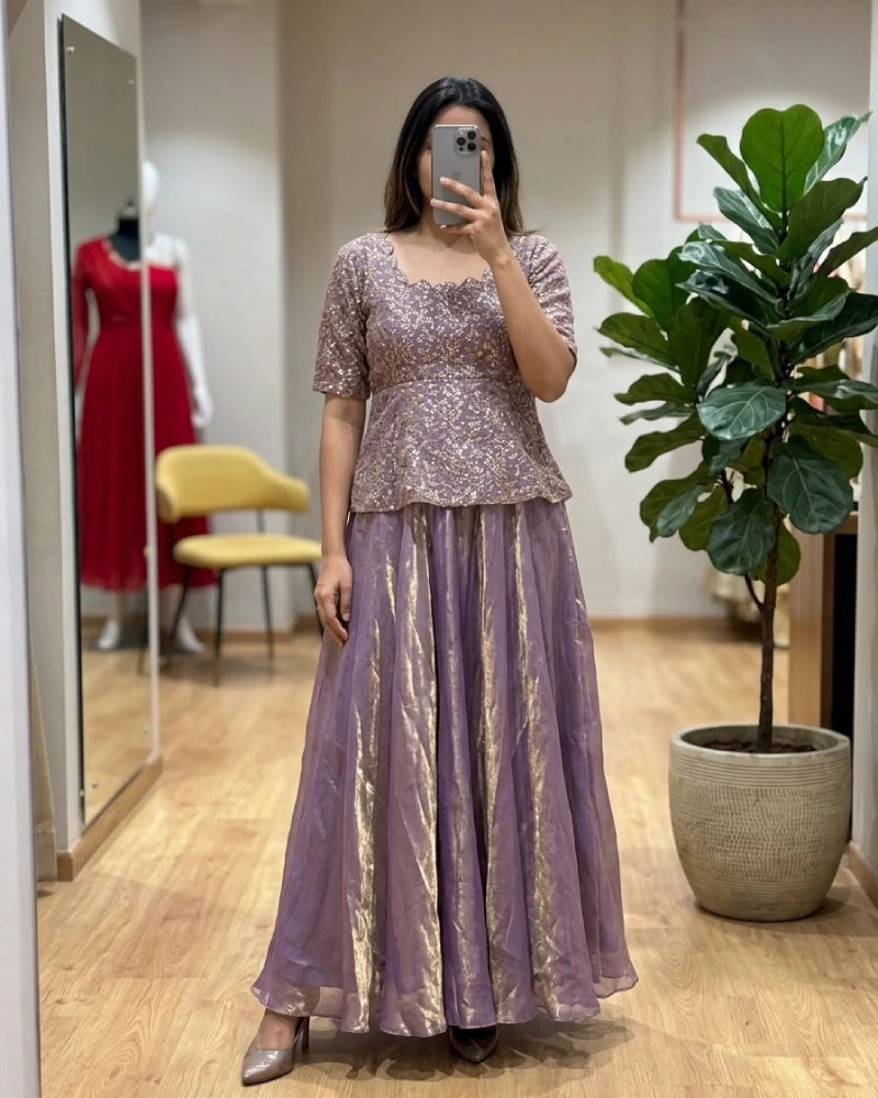 Space Silk Skirt Top Emporidary