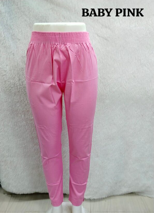 Plus Size  Straight Cotton Pant