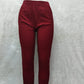 Plus Size  Straight Cotton Pant