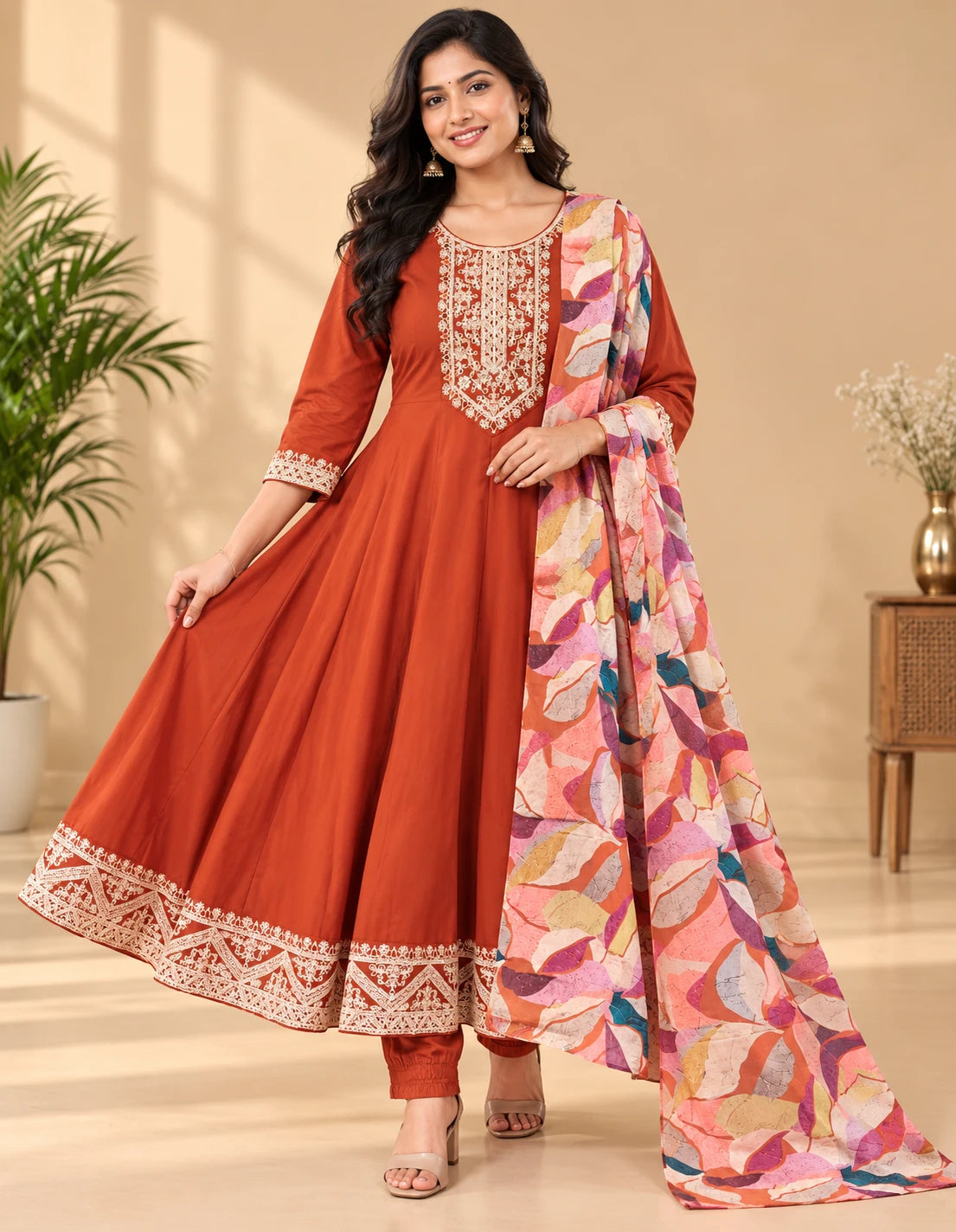 Blooming Vichithra Silk 3-Pcs Set