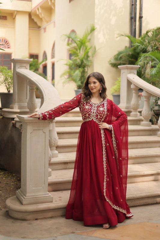 Embroidered Gown