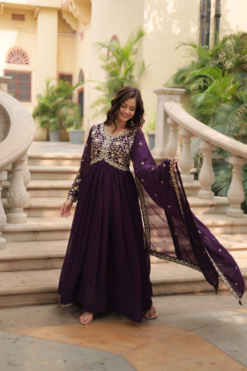 Embroidered Gown