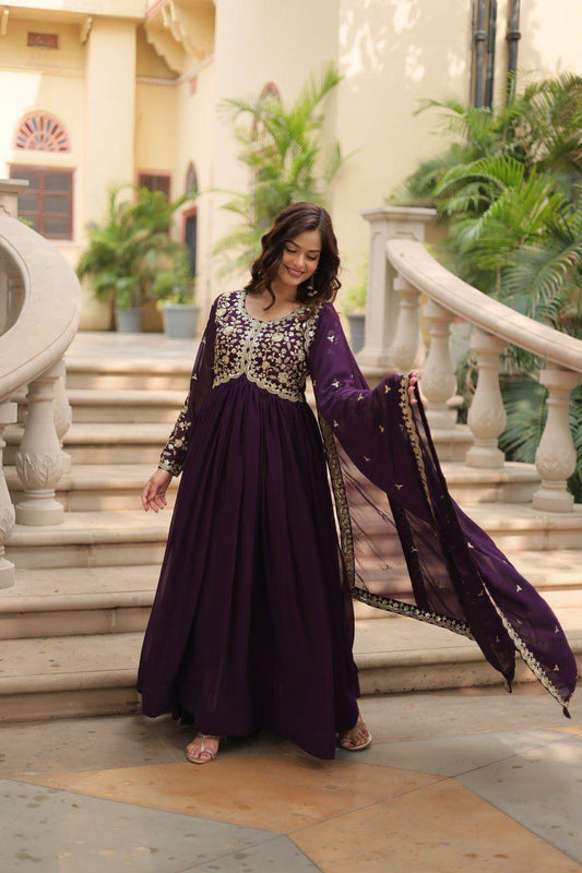 Embroidered Gown