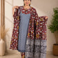 Plus Size Mangalgiri  Cotton 3 Piece Set