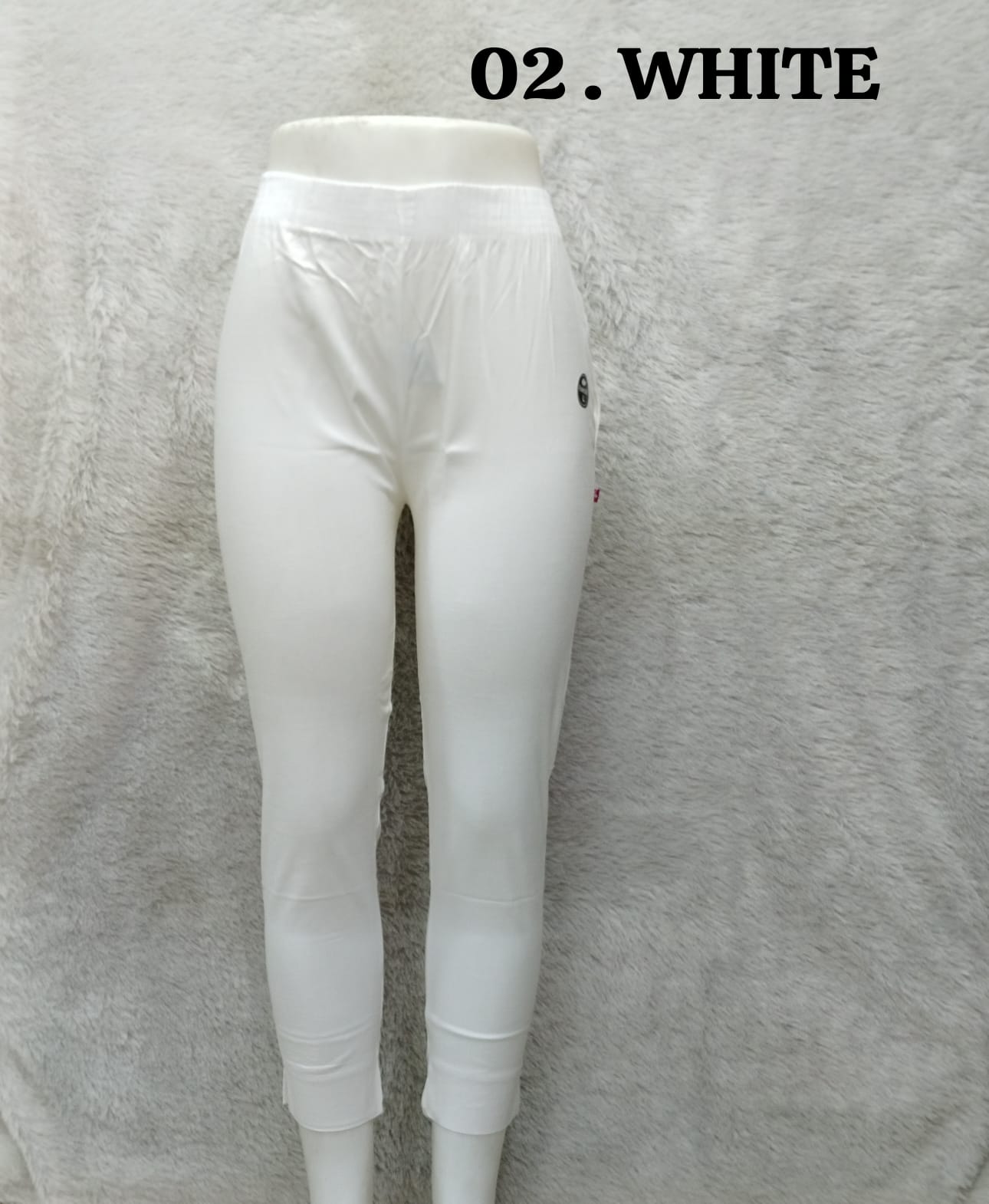 Straight Cotton Pant - White