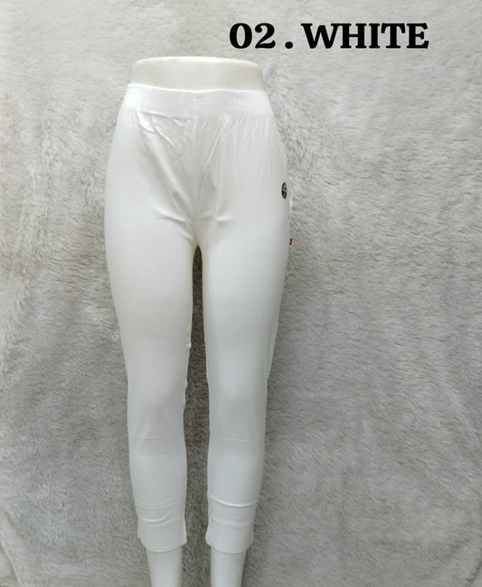 Straight Cotton Pant - White