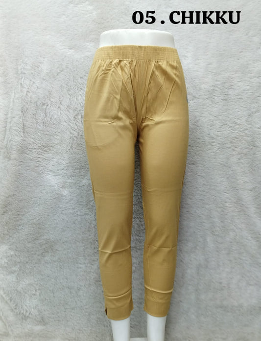Straight Cotton Pant - Chikku