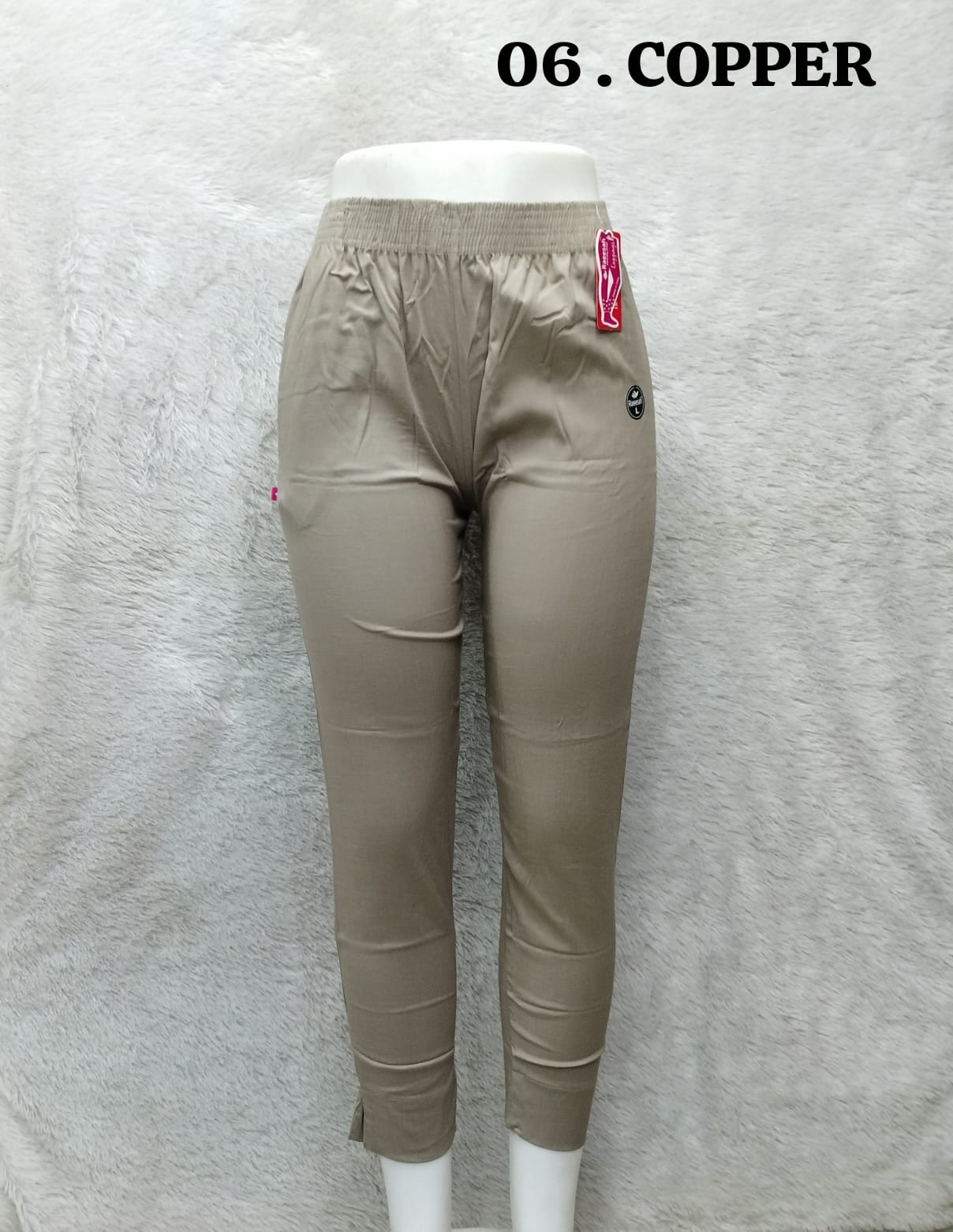 Straight Cotton Pant - Copper