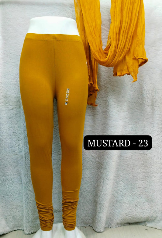4 Way Leggings & Nazmin Dupatta - Mustard