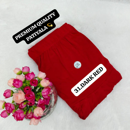 Viscose Pattiyala Pant - Dark Red