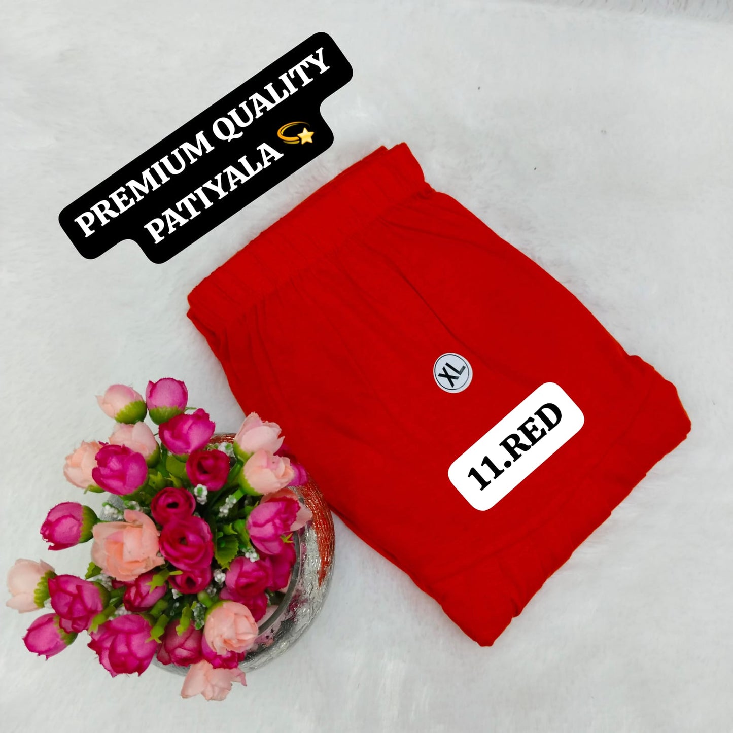 Viscose Pattiyala Pant - Red