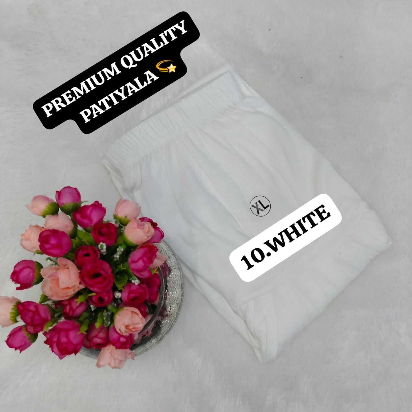 Viscose Pattiyala Pant - White