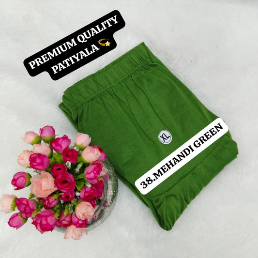 Viscose Pattiyala Pant - Mehandi Green