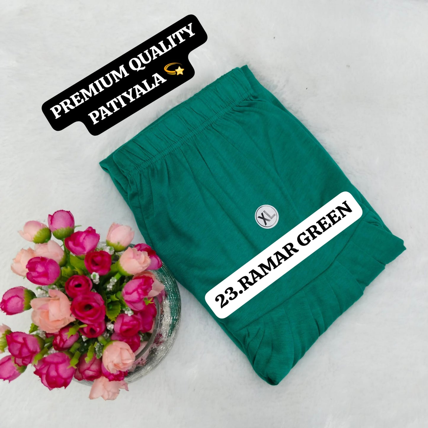 Viscose Pattiyala Pant - Ramar Green