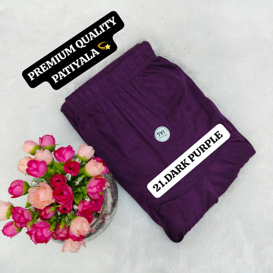 Viscose Pattiyala Pant - Dark Purple
