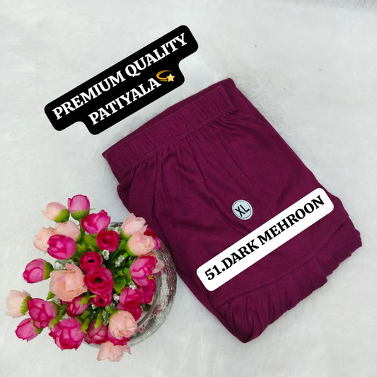 Viscose Pattiyala Pant - Dark Mehroon