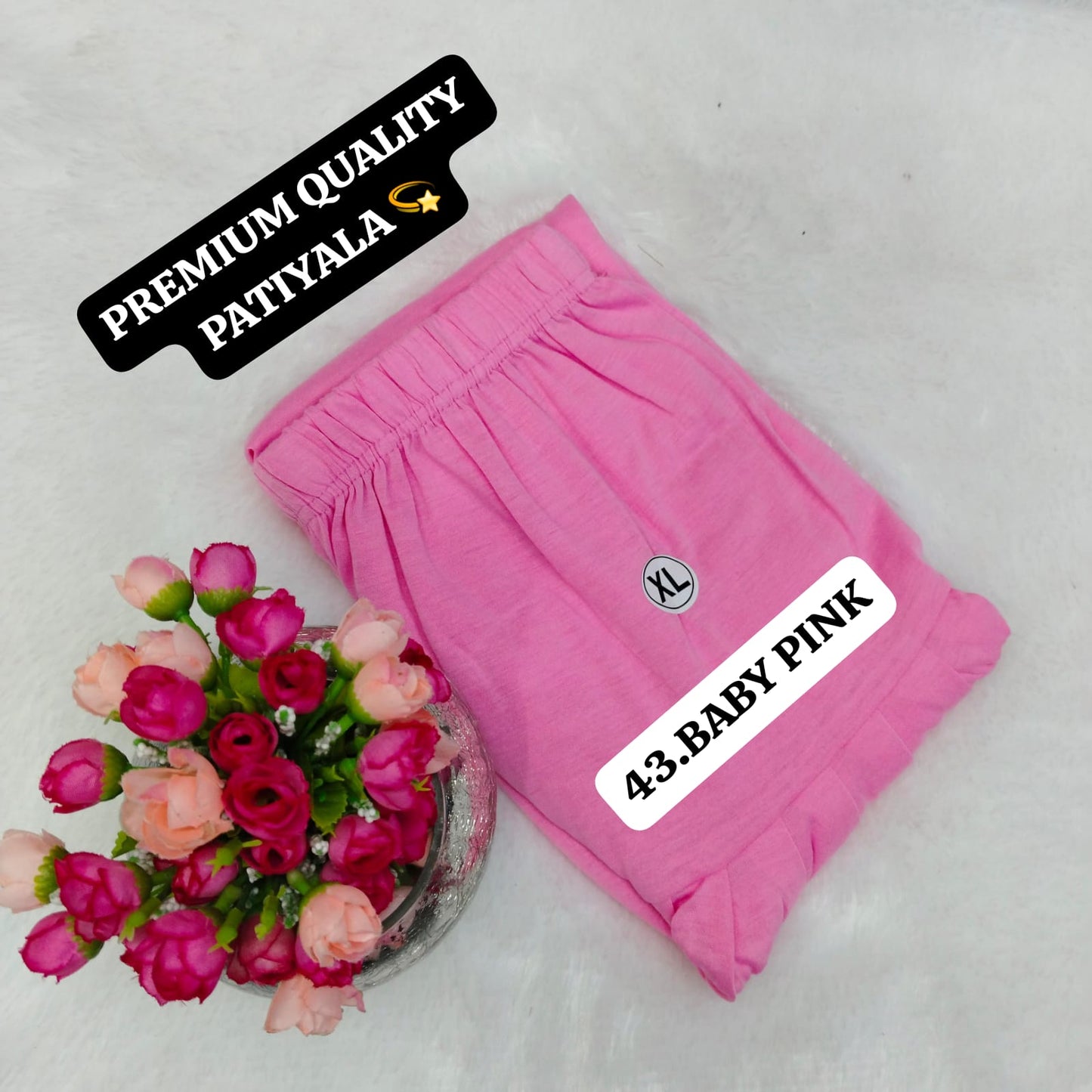 Viscose Pattiyala Pant -Baby Pink