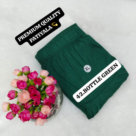 Viscose Pattiyala Pant - Bottle Green